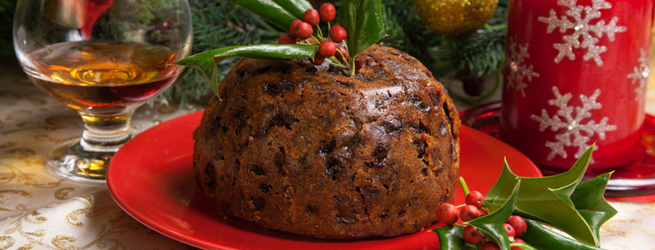 enjoy a christmas pudding in a holiday cottage